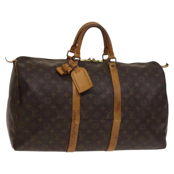 LOUIS VUITTON Monogram Keepall 50 Boston Bag M41426 LV Auth 129691 - Picture 1 of 16